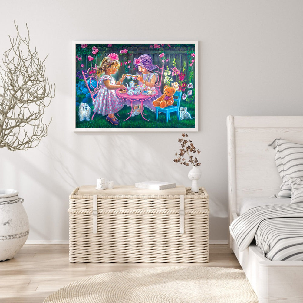 Sisters - Full Round Drill Diamond Painting 50*40CM