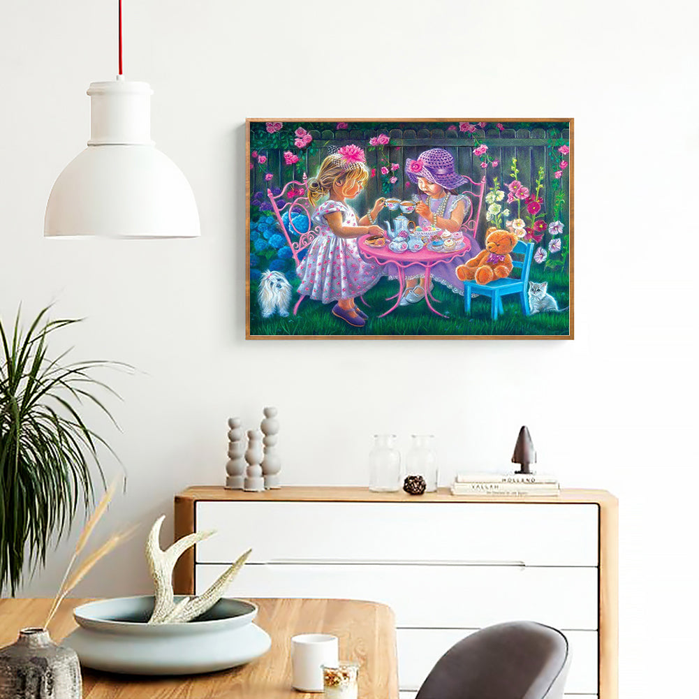 Sisters - Full Round Drill Diamond Painting 50*40CM