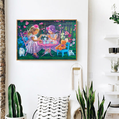 Sisters - Full Round Drill Diamond Painting 50*40CM