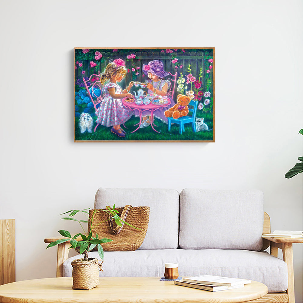 Sisters - Full Round Drill Diamond Painting 50*40CM