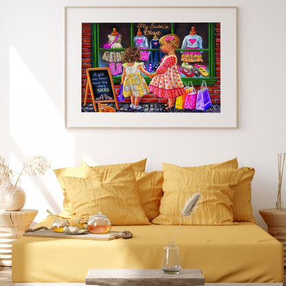 Sisters - Full Round Drill Diamond Painting 50*40CM