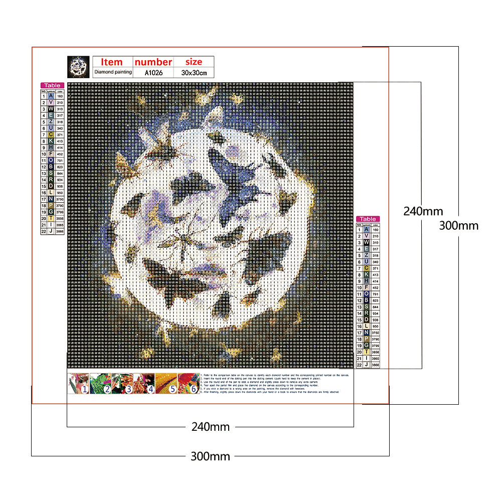 Butterfly Planet - Full Round Drill Diamond Painting 30*30CM