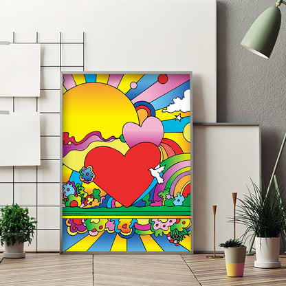 Heart - Full Round Drill Diamond Painting 30*40CM