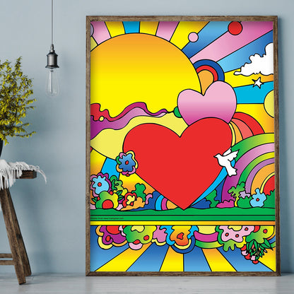 Heart - Full Round Drill Diamond Painting 30*40CM