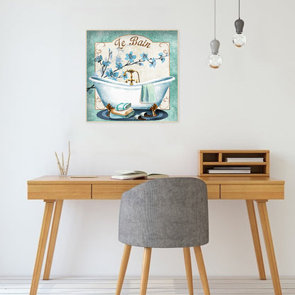 Classical Bathtub - Full Round Drill Diamond Painting 30*30CM