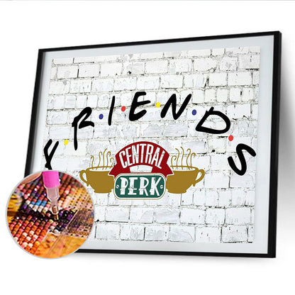 Letter Friend - Full Round Drill Diamond Painting 40*30CM