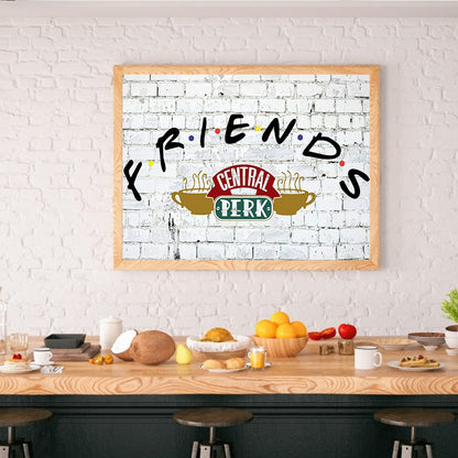 Letter Friend - Full Round Drill Diamond Painting 40*30CM