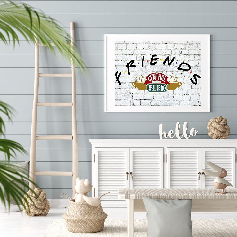 Letter Friend - Full Round Drill Diamond Painting 40*30CM