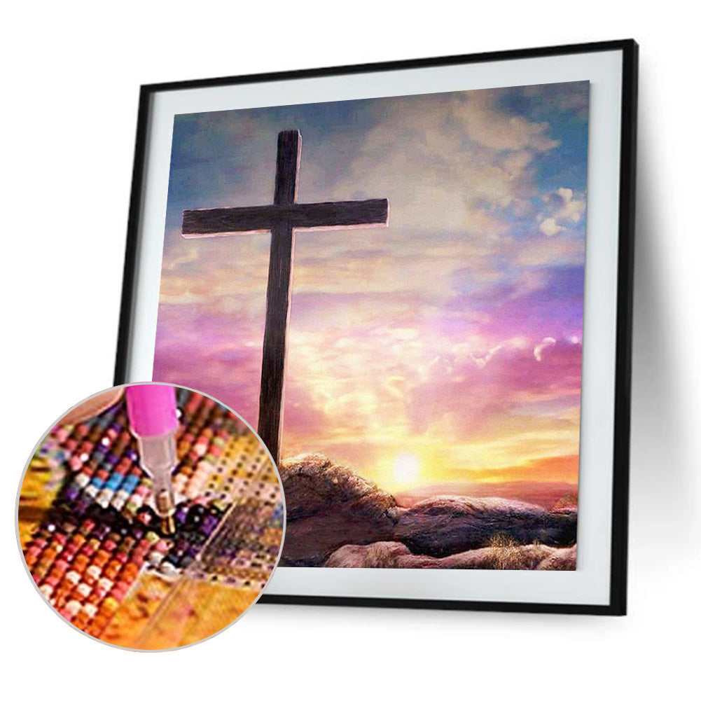 Color Cross - Full Round Drill Diamond Painting 30*30CM