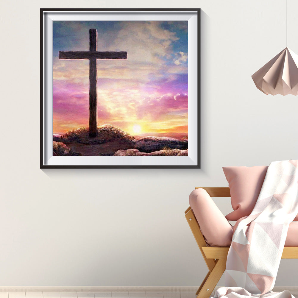 Color Cross - Full Round Drill Diamond Painting 30*30CM