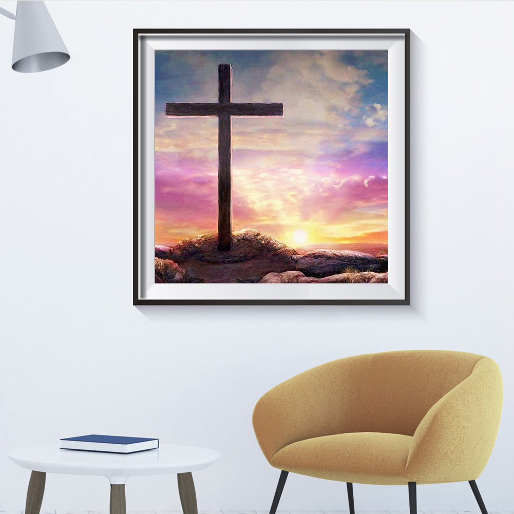 Color Cross - Full Round Drill Diamond Painting 30*30CM