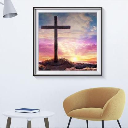 Color Cross - Full Round Drill Diamond Painting 30*30CM