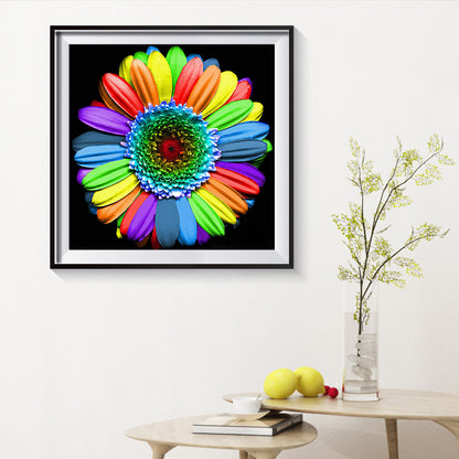 Multi Color Flower - Full Round Drill Diamond Painting 30*30CM