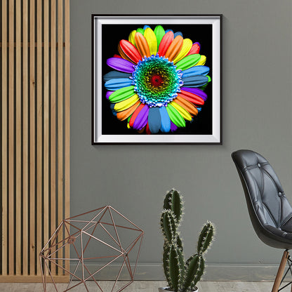 Multi Color Flower - Full Round Drill Diamond Painting 30*30CM