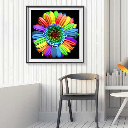 Multi Color Flower - Full Round Drill Diamond Painting 30*30CM