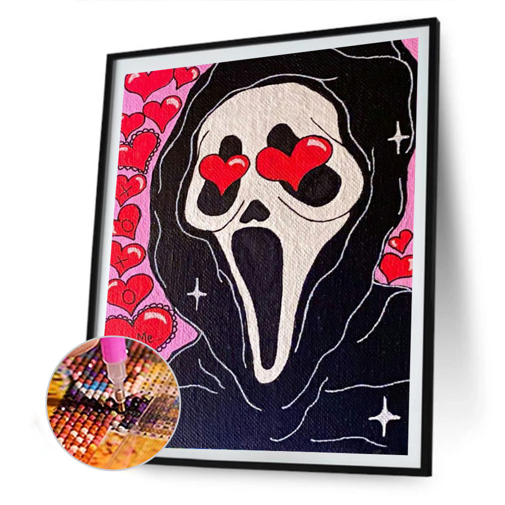 Love Skull - Full Round Drill Diamond Painting 30*40CM