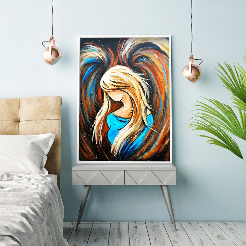 Heart Angel - Full Round Drill Diamond Painting 30*40CM