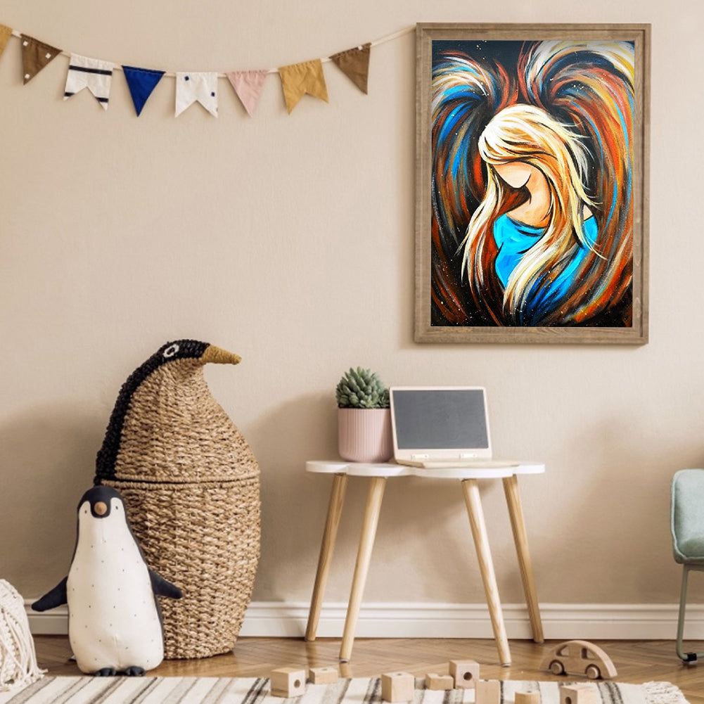Heart Angel - Full Round Drill Diamond Painting 30*40CM