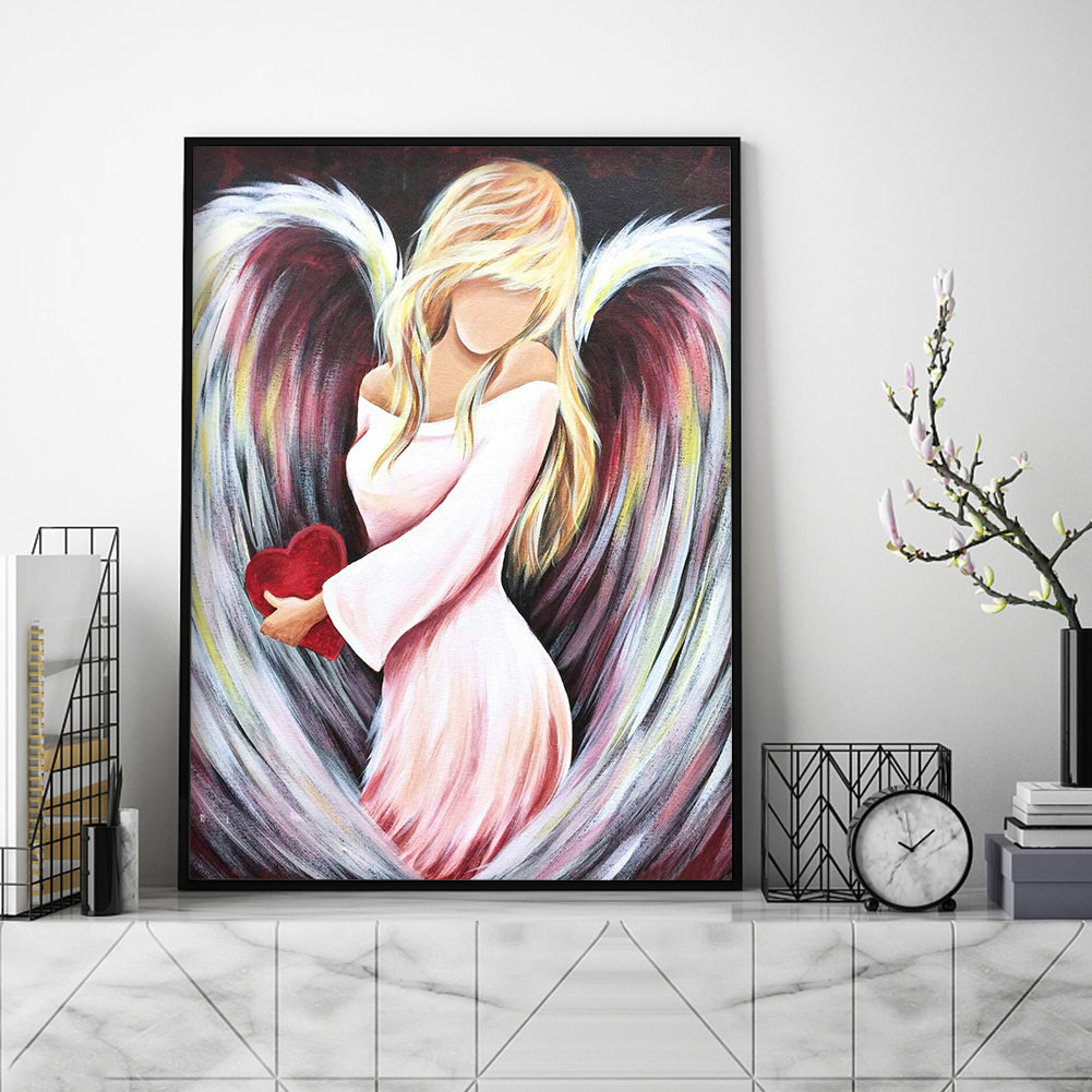 Heart Angel - Full Round Drill Diamond Painting 30*40CM