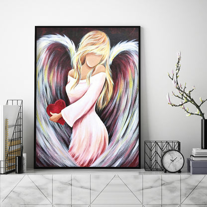 Heart Angel - Full Round Drill Diamond Painting 30*40CM
