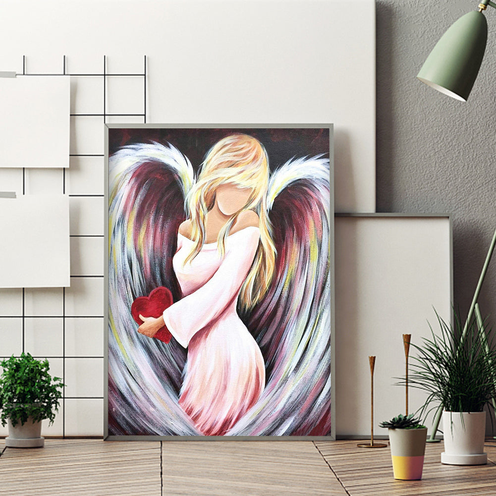 Heart Angel - Full Round Drill Diamond Painting 30*40CM