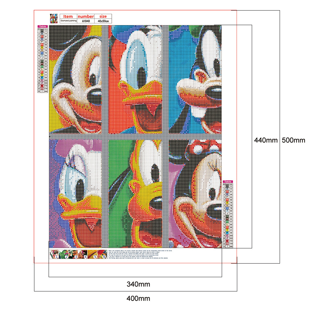 Cartoon Disney - Full Round Drill Diamond Painting 40*50CM