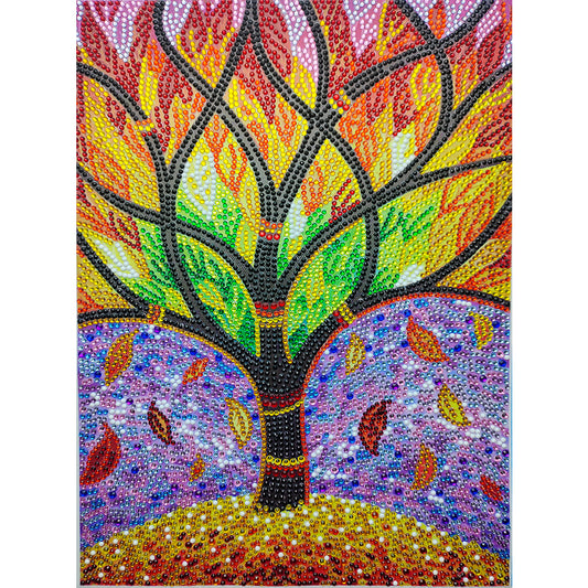 Lush Tree - Special Shaped Drill Diamond Painting 30*40CM