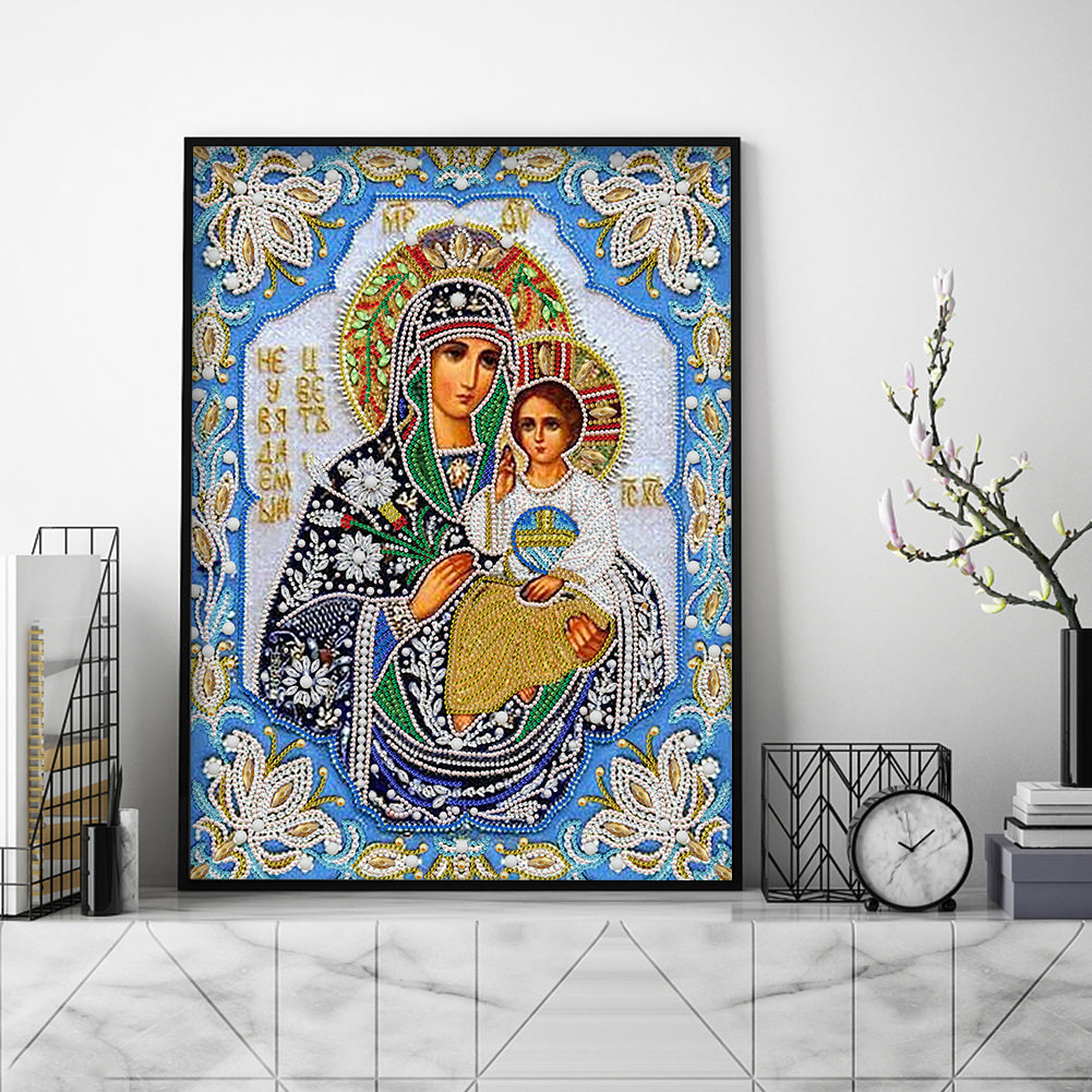 Virgin Mary - Special Shaped Drill Diamond Painting 40*50CM