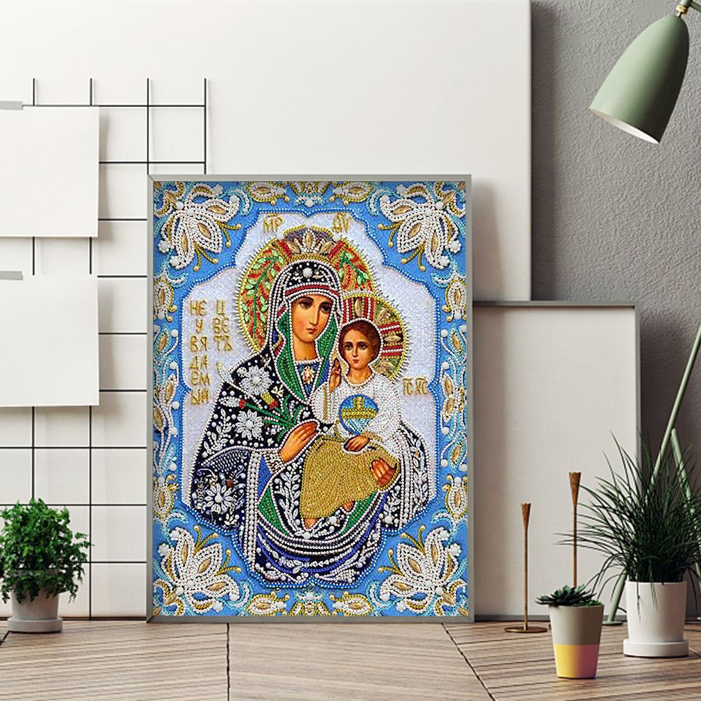 Virgin Mary - Special Shaped Drill Diamond Painting 40*50CM