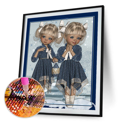 Cartoon Dolls - Special Shaped Drill Diamond Painting 30*40CM