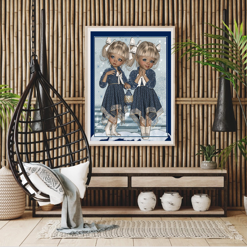 Cartoon Dolls - Special Shaped Drill Diamond Painting 30*40CM