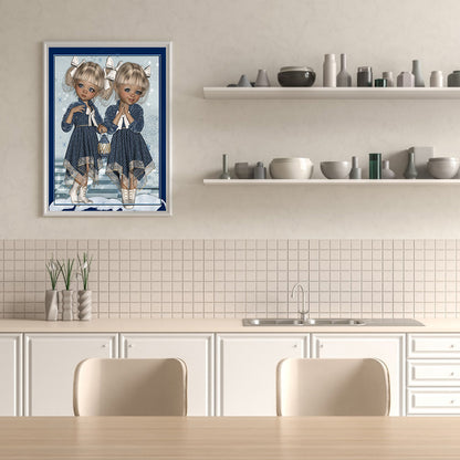 Cartoon Dolls - Special Shaped Drill Diamond Painting 30*40CM