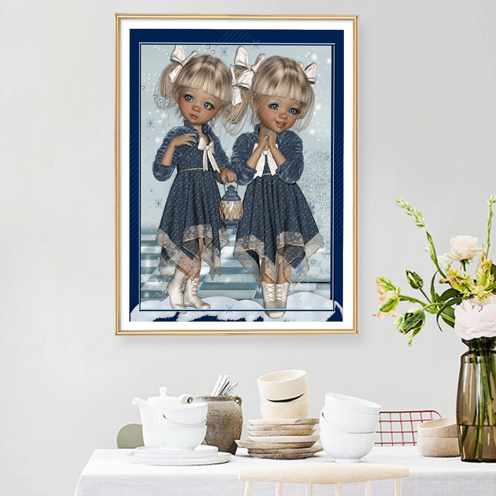 Cartoon Dolls - Special Shaped Drill Diamond Painting 30*40CM