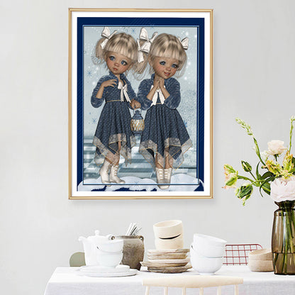 Cartoon Dolls - Special Shaped Drill Diamond Painting 30*40CM