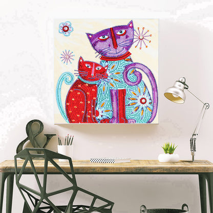 Color Cats - Full Round Drill Diamond Painting 30*30CM