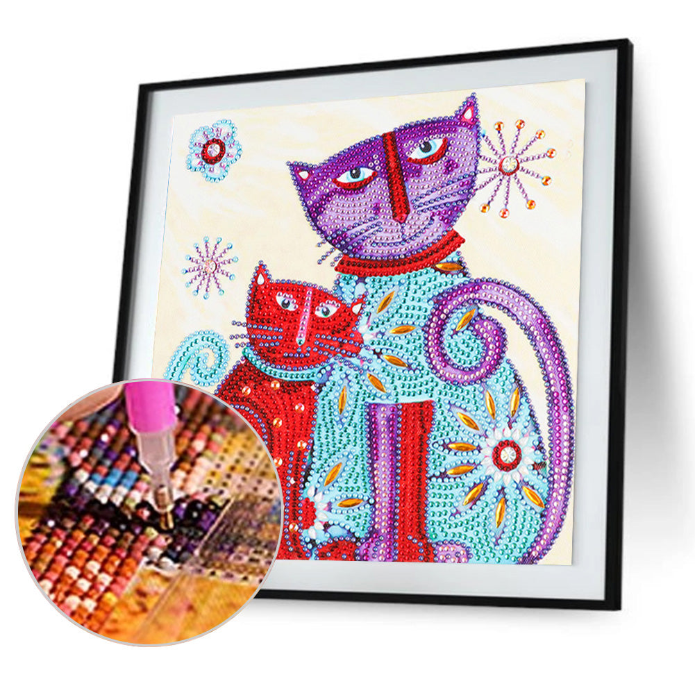 Color Cats - Full Round Drill Diamond Painting 30*30CM