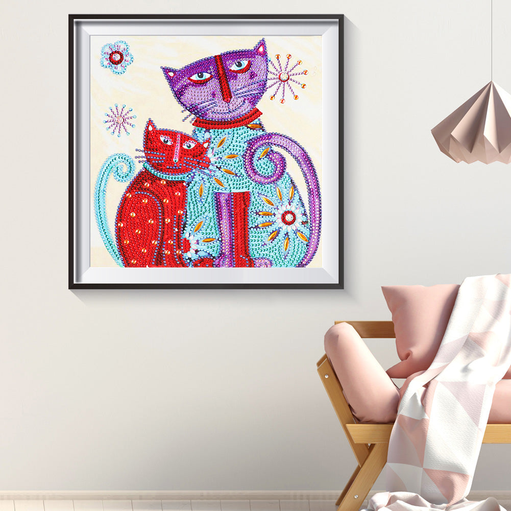 Color Cats - Full Round Drill Diamond Painting 30*30CM