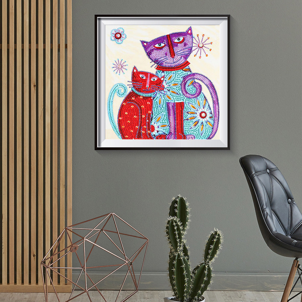 Color Cats - Full Round Drill Diamond Painting 30*30CM