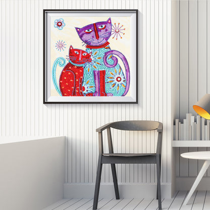 Color Cats - Full Round Drill Diamond Painting 30*30CM