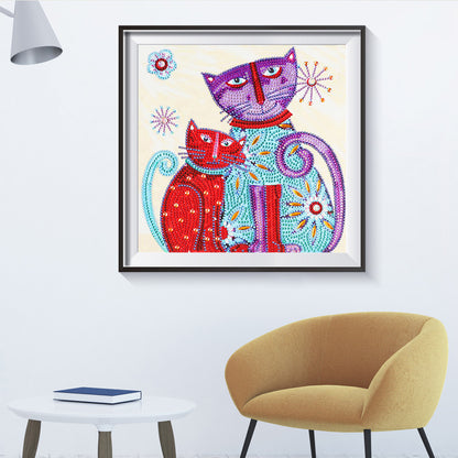 Color Cats - Full Round Drill Diamond Painting 30*30CM