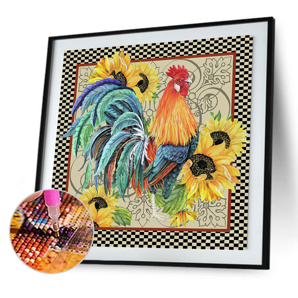 Rooster - Full Round Drill Diamond Painting 40*40CM