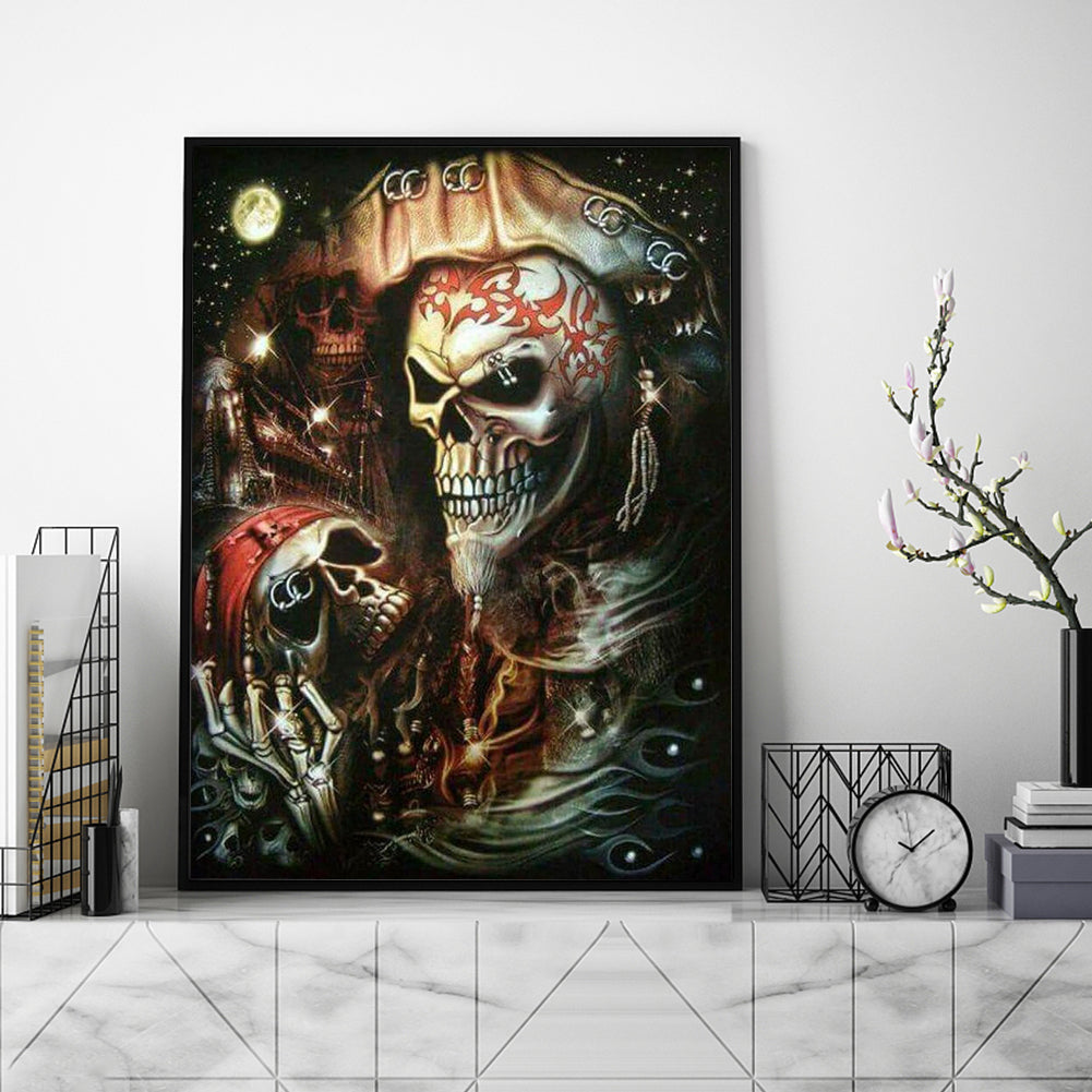 Skeleton Pirate - Full Round Drill Diamond Painting 30*40CM