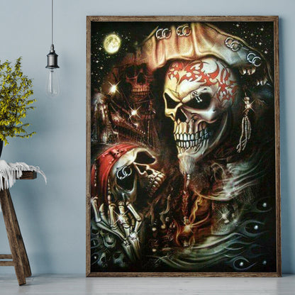 Skeleton Pirate - Full Round Drill Diamond Painting 30*40CM