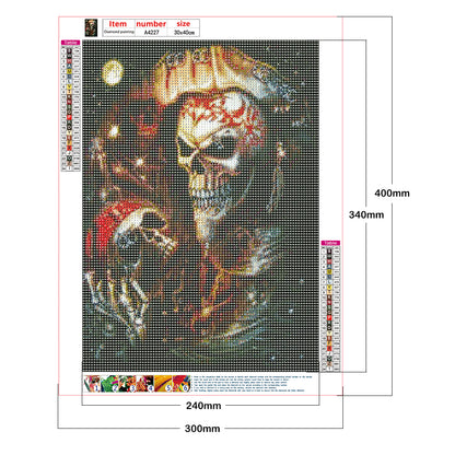 Skeleton Pirate - Full Round Drill Diamond Painting 30*40CM