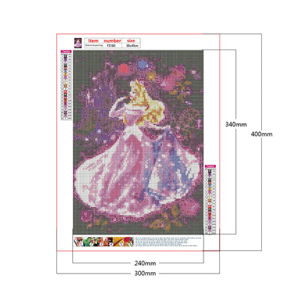 Cartoon Princess - Special Shaped Drill Diamond Painting 30*40CM