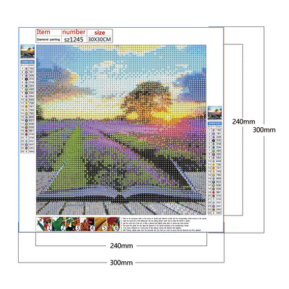 Flower Sea - Full Round Drill Diamond Painting 30*30CM