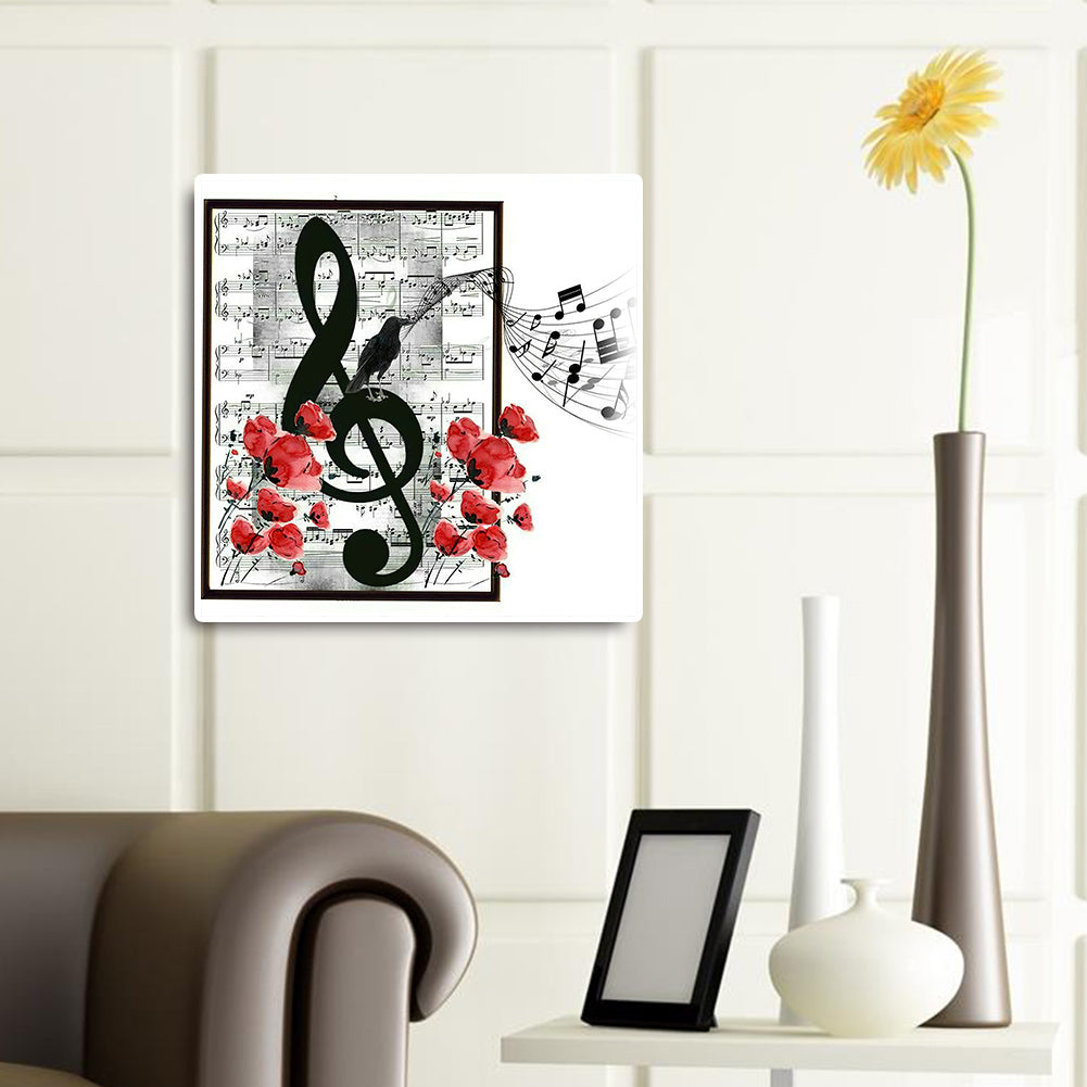Music Notes - Full Round Drill Diamond Painting 35*35CM