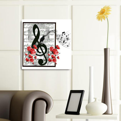 Music Notes - Full Round Drill Diamond Painting 35*35CM