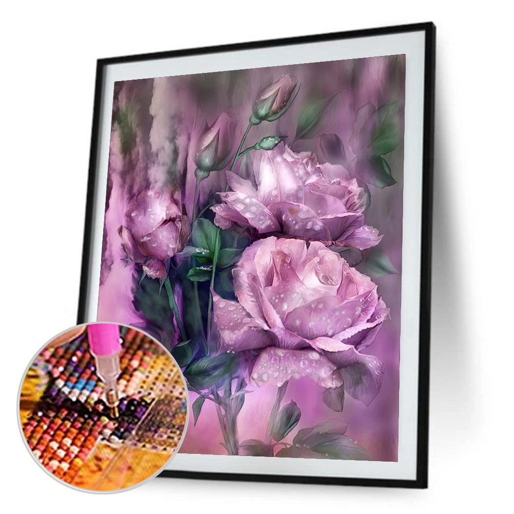 Roses - Full Round Drill Diamond Painting 30*40CM