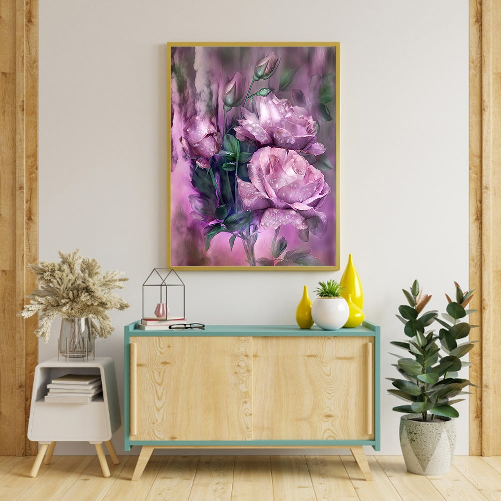 Roses - Full Round Drill Diamond Painting 30*40CM